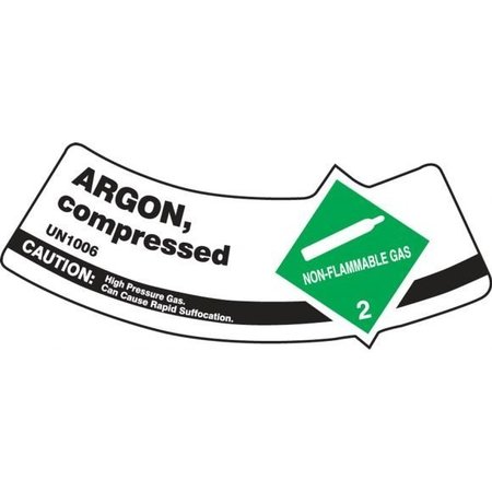 ACCUFORM CYLINDER SHOULDER LABELS ARGON, MCSLARGVSP MCSLARGVSP